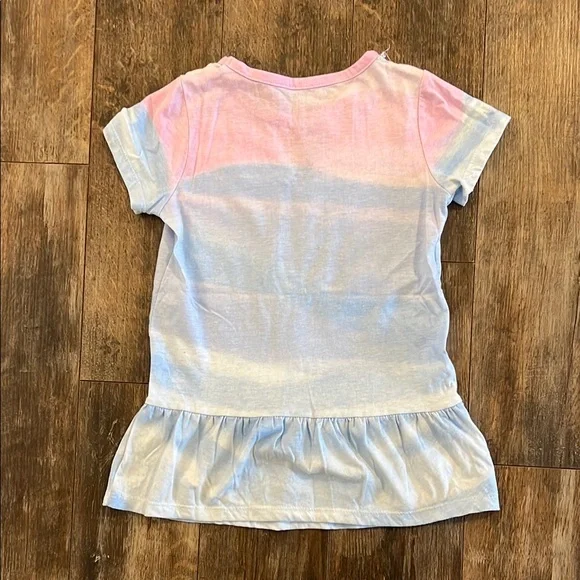 Disney Frozen II Pink and Blue Peplum T-Shirt - Picture 7 of 8